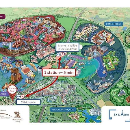 Studio Emotion 4P - Train Station 200M - Disneyland Paris 5 Min Montévrain Exterior photo